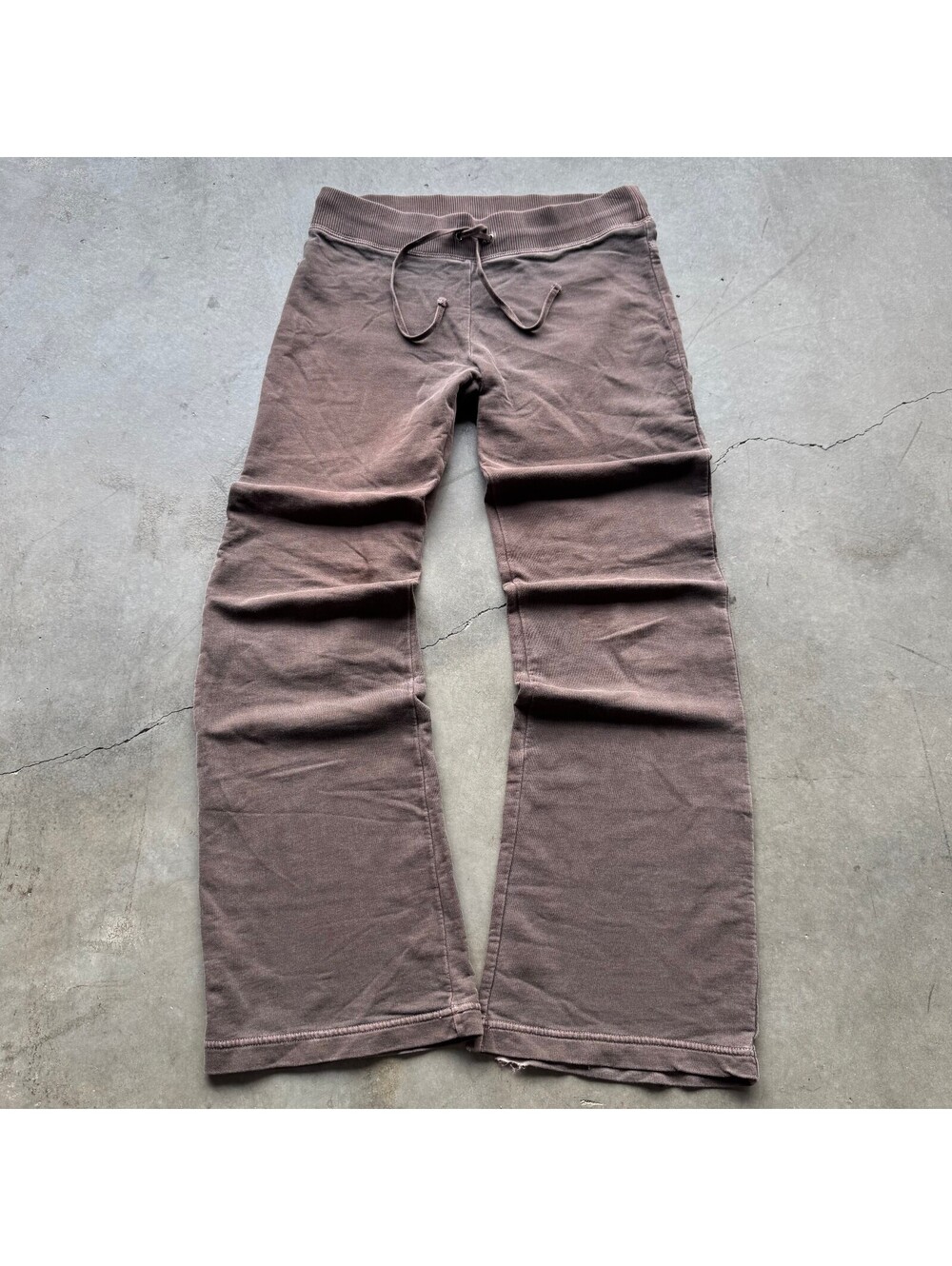 Vintage Y2K Womens GAP Brown Wide Leg Sweatpants Lounge Pants Size Small
